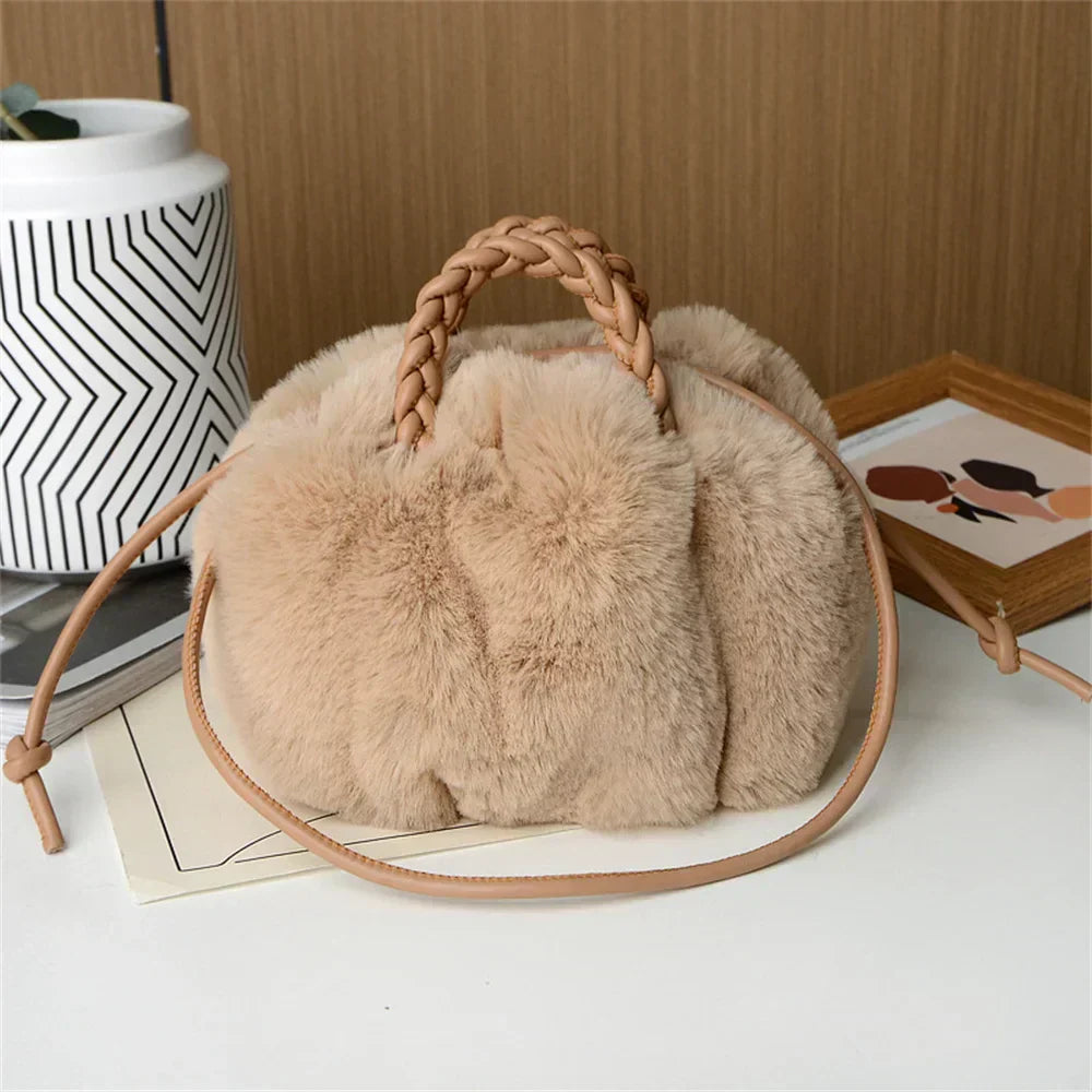 Essy | Bolso bandolera de terciopelo color calabaza
