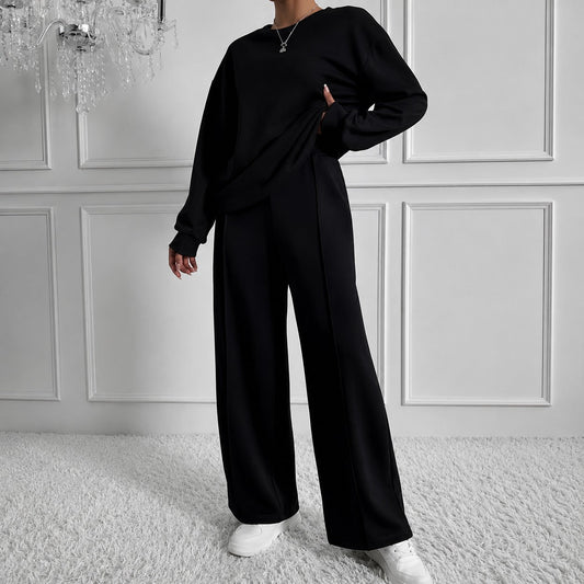 Estelle™ Premium-Sweatshirt-Set mit Palazzo-Hose