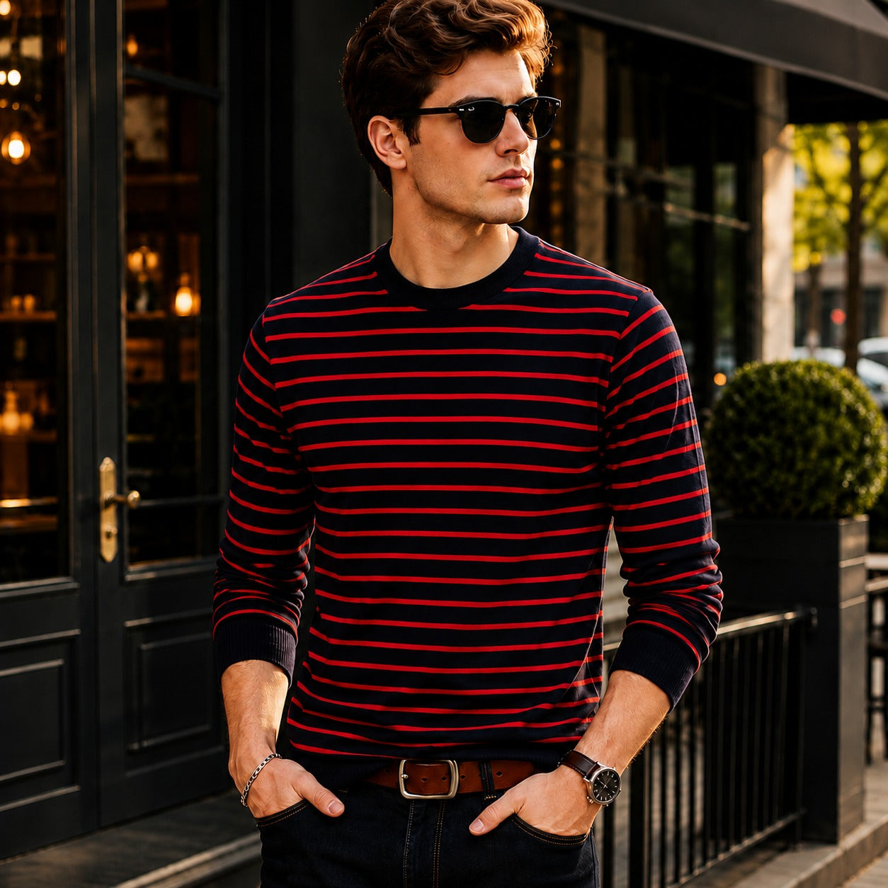 Belmont™ Premium-Strickpullover mit Fleecefutter