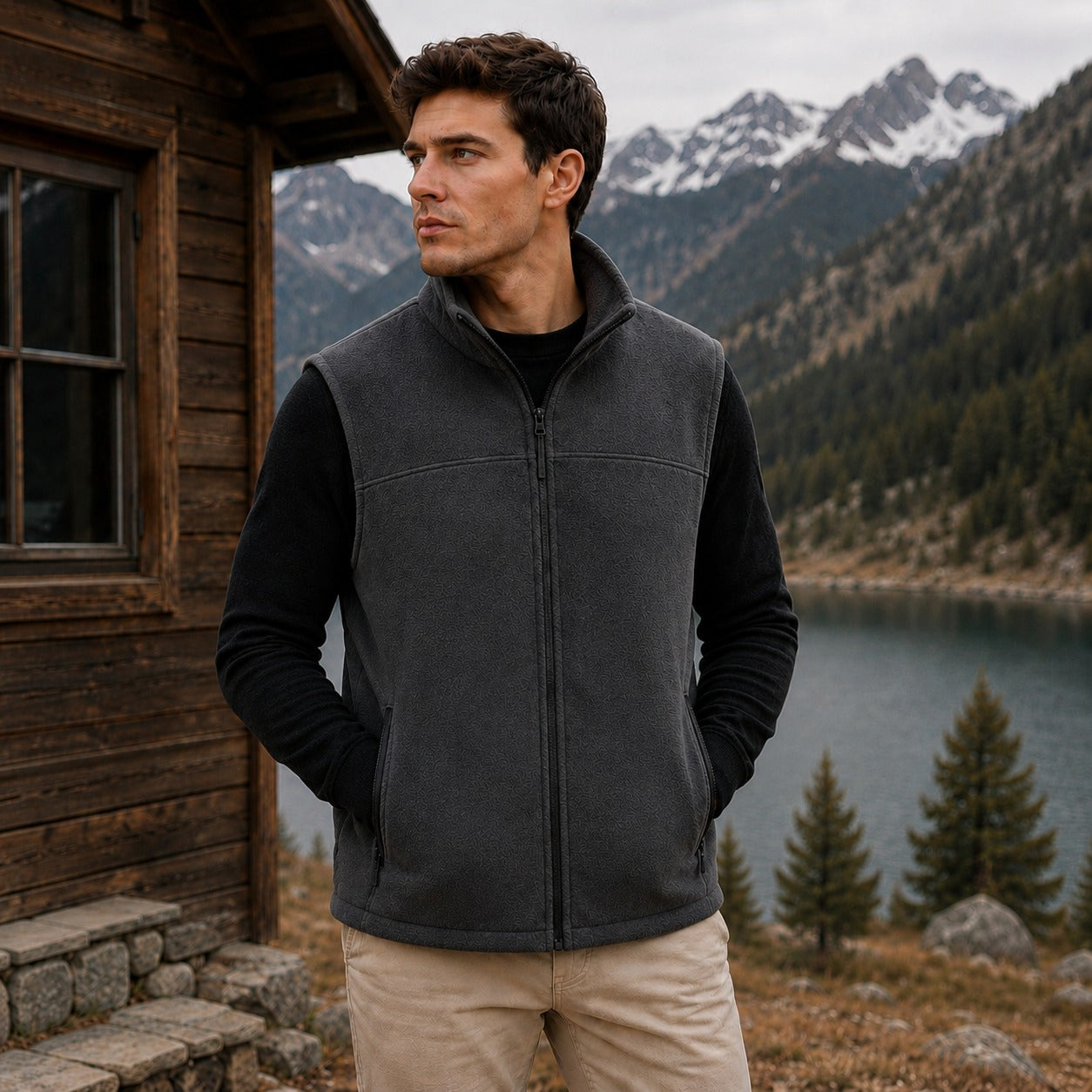 Timber™ Thermoweste mit Fleecefutter und Schützendem Stehkragen
